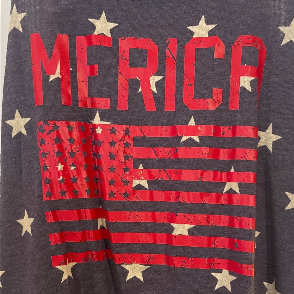 Alternative Navy and Red Star Tank Top - Picture 4 of 4